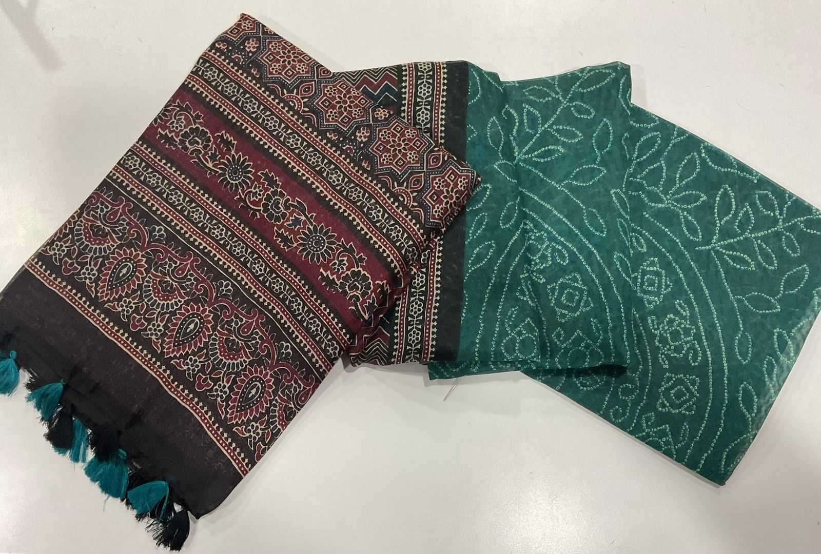 Ynf Linen KESH484 332 Sarees Wedding Collections Festive Collections Wholesale Printed Sarees Ajrakh Sarees Linen Sarees Manufacturer