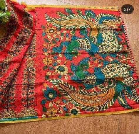 Ynf Linen KESH484 KEYNOTE Sarees Wedding Collections Wholesale Designer Sarees Printed Sarees Kalamkari Sarees Manufacturer