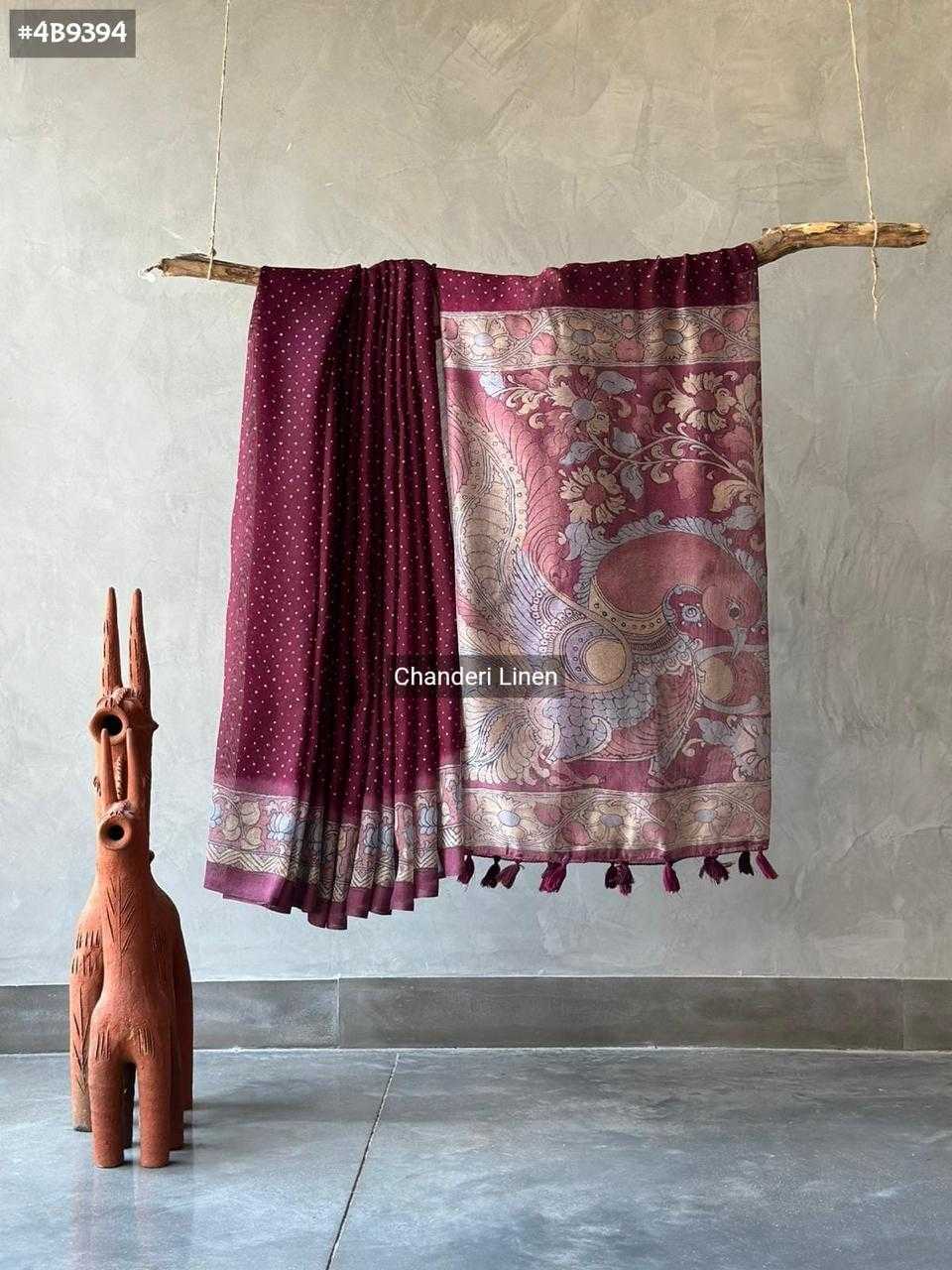 Ynf Linen KESH484 NEVER MISS Sarees Wedding Collections Festive Collections Wholesale Printed Sarees Ajrakh Sarees Linen Sarees Manufacturer