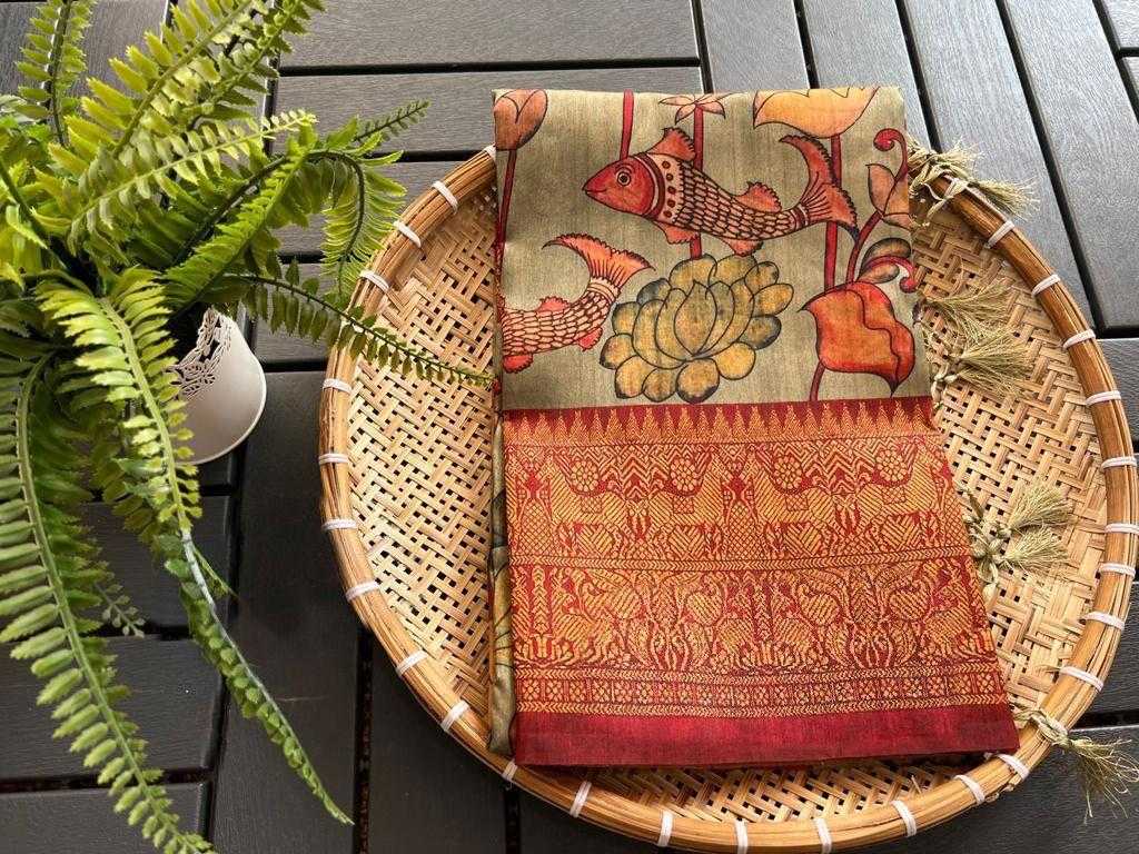 Ynf Linen KESH484 REFRESHING Sarees Wedding Collections Festive Collections Wholesale Printed Sarees Kalamkari Sarees Linen Sarees Manufacturer