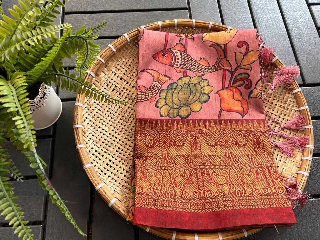 Ynf Linen KESH484 REFRESHING Sarees Wedding Collections Festive Collections Wholesale Printed Sarees Kalamkari Sarees Linen Sarees Manufacturer