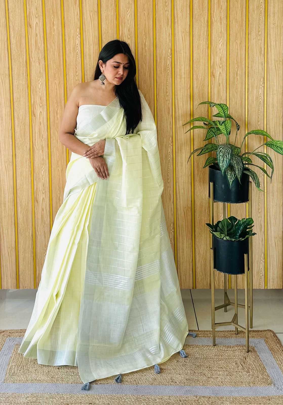 Ynf Linen RIN183 SIDHDHI Sarees Wedding Collections Festive Collections Wholesale Designer Sarees Linen Sarees Onam Collections Manufacturer