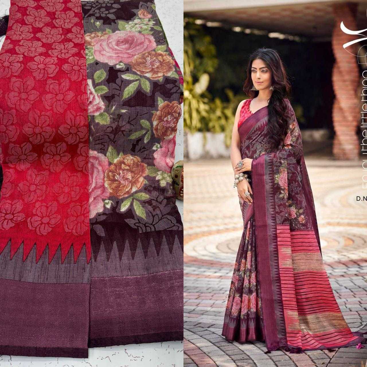 Ynf Linen RIN203 JUTE BRASSO Sarees Wedding Collections Festive Collections Wholesale Designer Sarees Linen Sarees Wedding Outfits Manufacturer