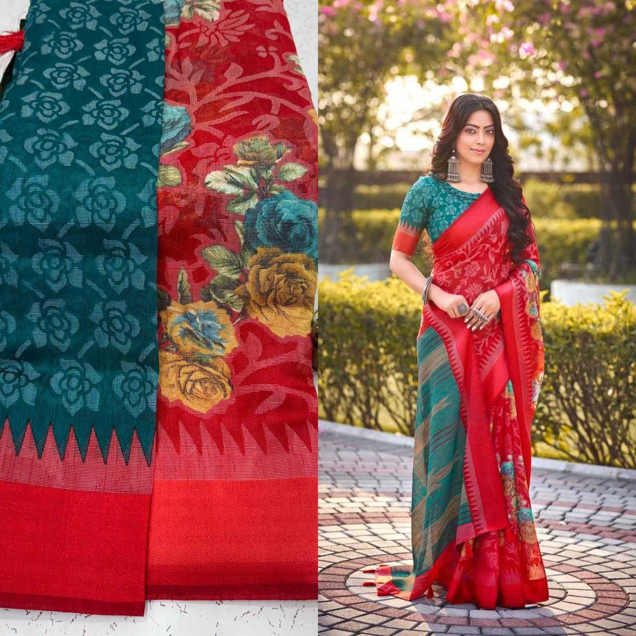 Ynf Linen RIN203 JUTE BRASSO Sarees Wedding Collections Festive Collections Wholesale Designer Sarees Linen Sarees Wedding Outfits Manufacturer
