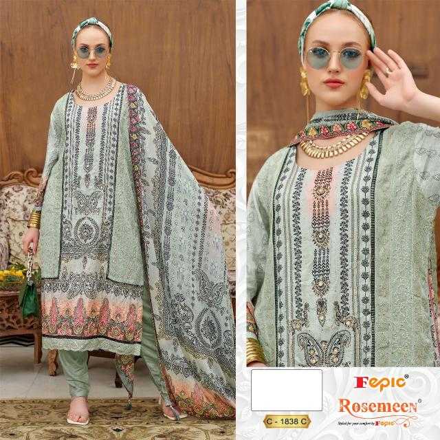 Ynf Muslin KESH446 FEPIC-ROSEMEEN-1838 Suits & Dresses Wedding Collections Wholesale Embroidery Suits Wedding Suits Designer Suits Manufacturer