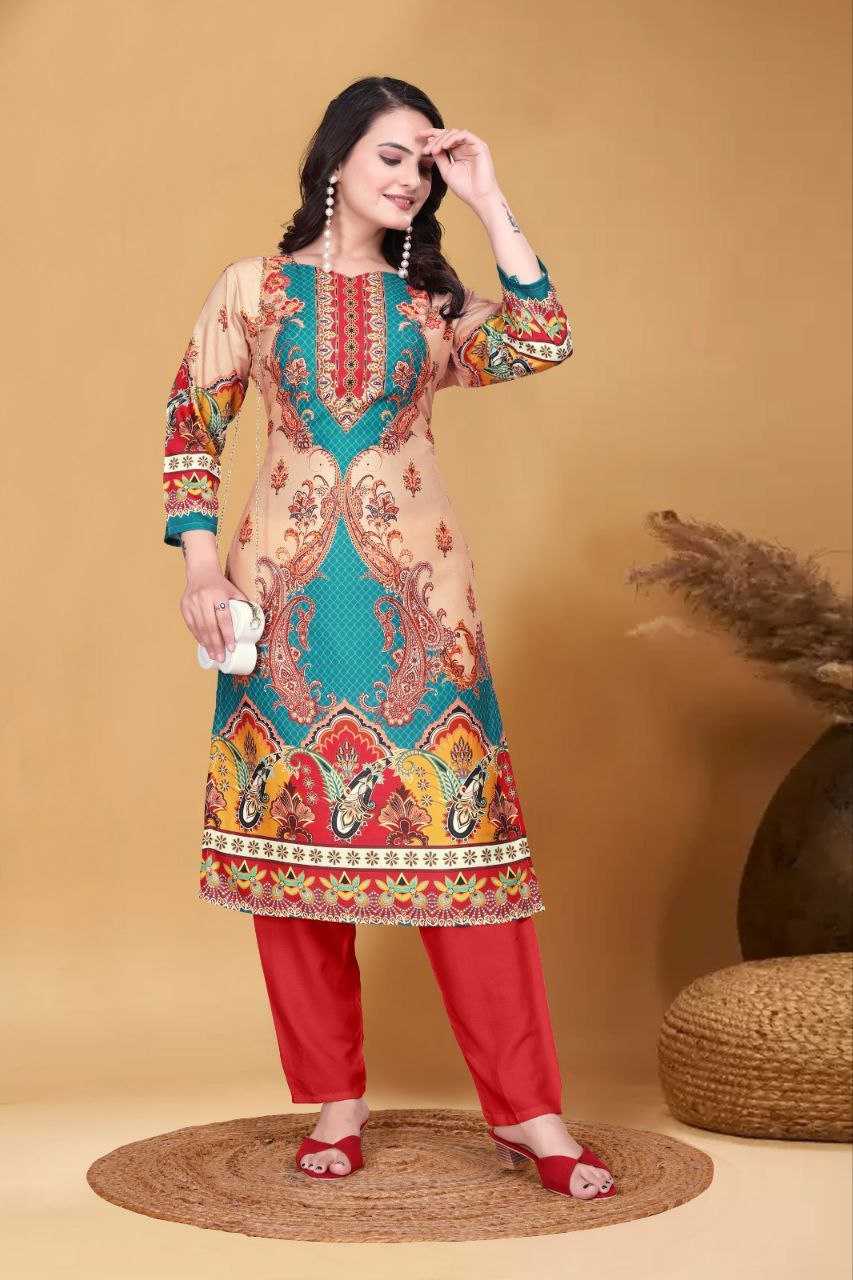 Ynf Muslin RIN220 Crap Kurti Wedding Collections Festive Collections Wholesale Festive Kurtis Printed Kurtis Kurti With Pants Manufacturer
