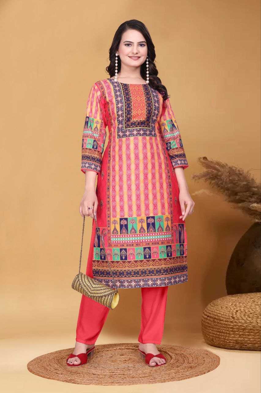 Ynf Muslin RIN220 Crap Kurti Wedding Collections Festive Collections Wholesale Festive Kurtis Printed Kurtis Kurti With Pants Manufacturer