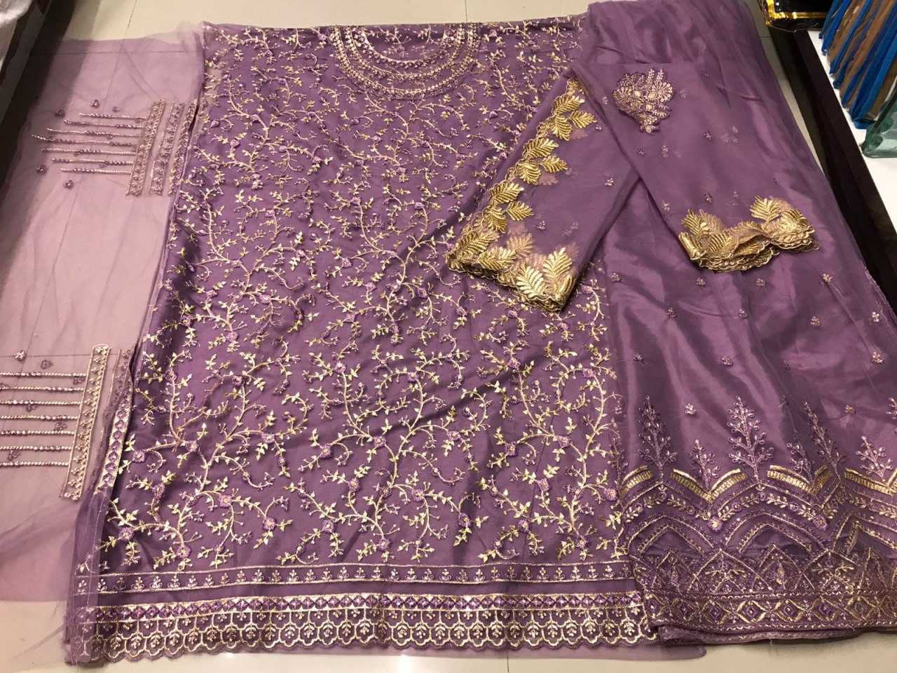 Ynf Net KESH504 15030 Suits & Dresses Wholesale Embroidery Suits Semi Stitched Suits Net Suit Manufacturer