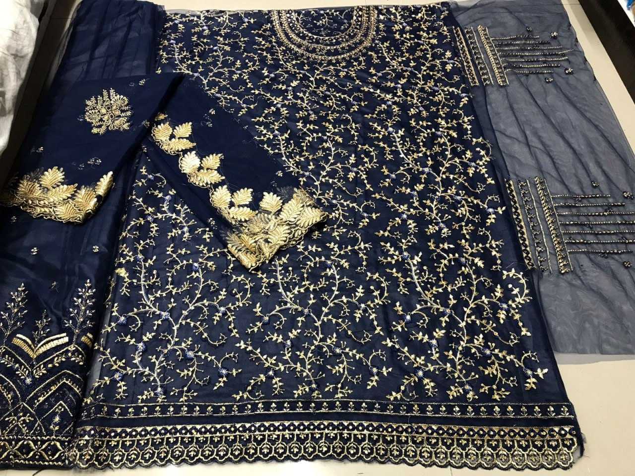 Ynf Net KESH504 15030 Suits & Dresses Wholesale Embroidery Suits Semi Stitched Suits Net Suit Manufacturer
