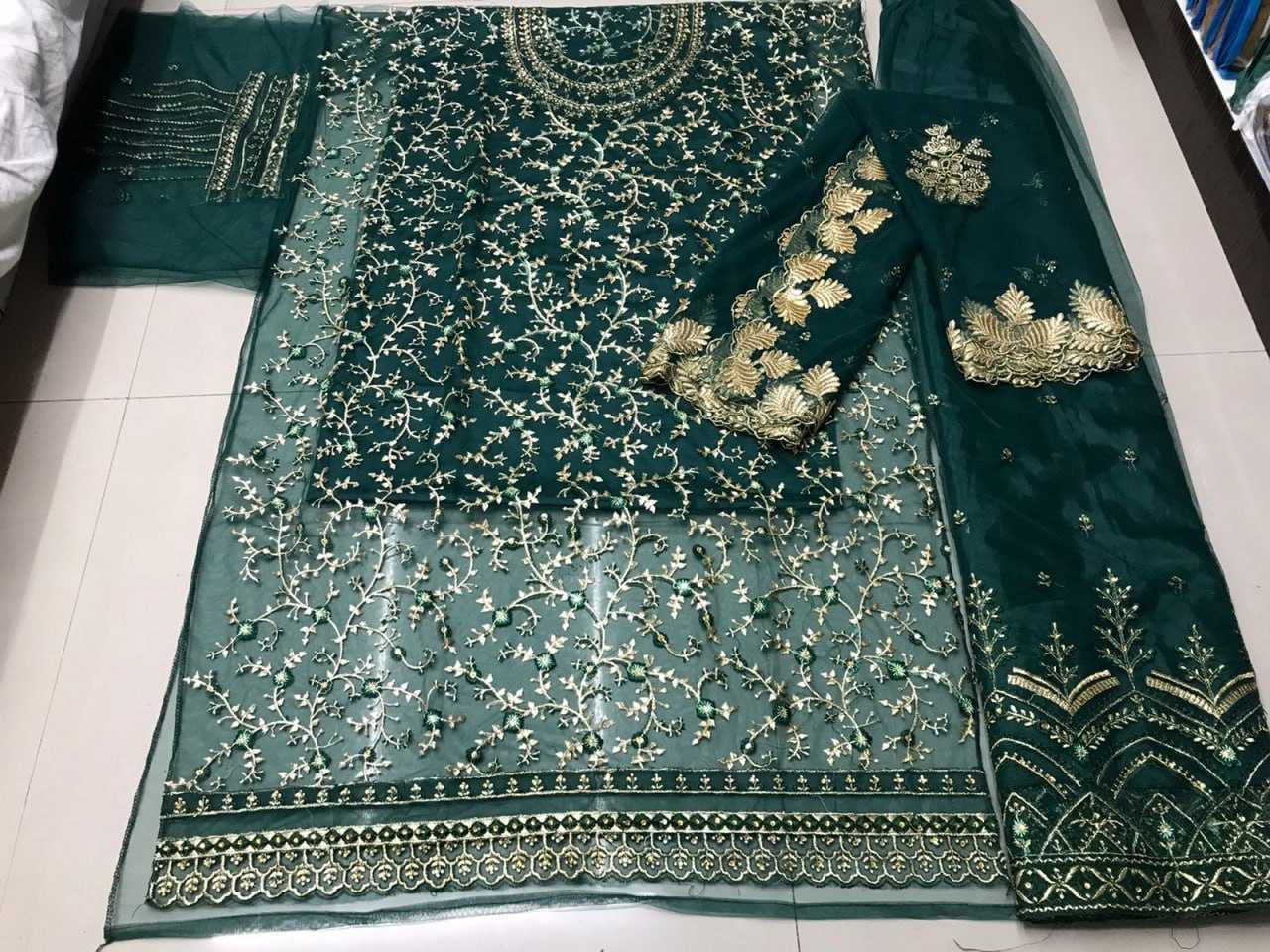 Ynf Net KESH504 15030 Suits & Dresses Wholesale Embroidery Suits Semi Stitched Suits Net Suit Manufacturer