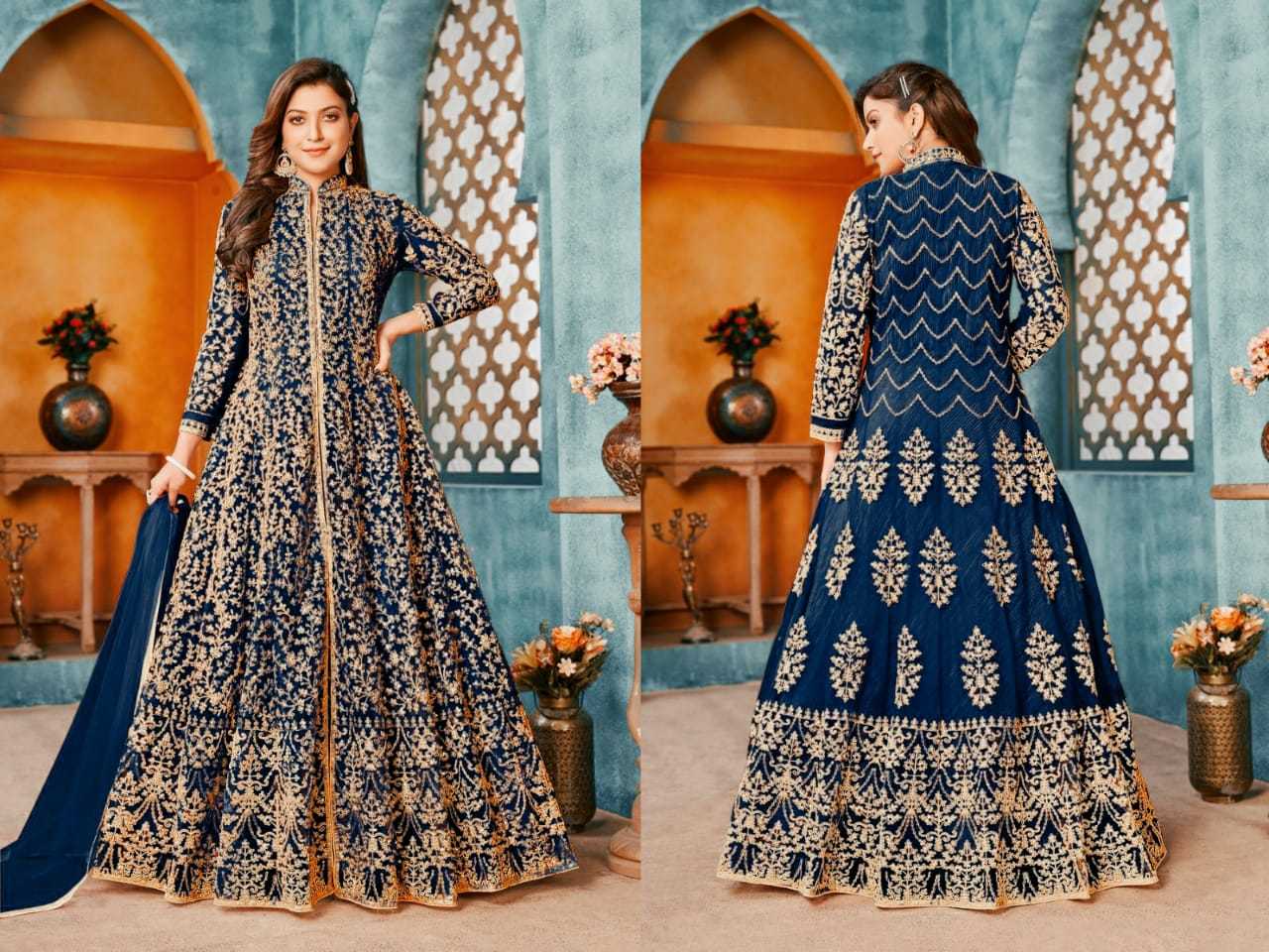 Ynf Net KESH504 3903 Gowns Wedding Collections Festive Collections Wholesale Net Gowns Designer Gowns Sequin Gowns Manufacturer