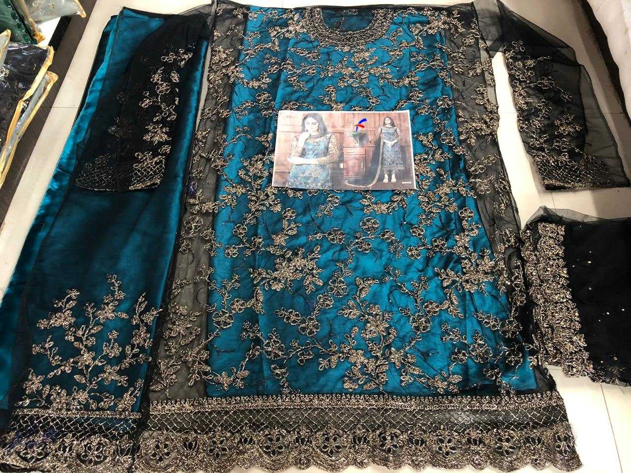 Ynf Net KESH504 4575 Suits & Dresses Wholesale Embroidery Suits Net Suit Semi-Stitched Suits Manufacturer