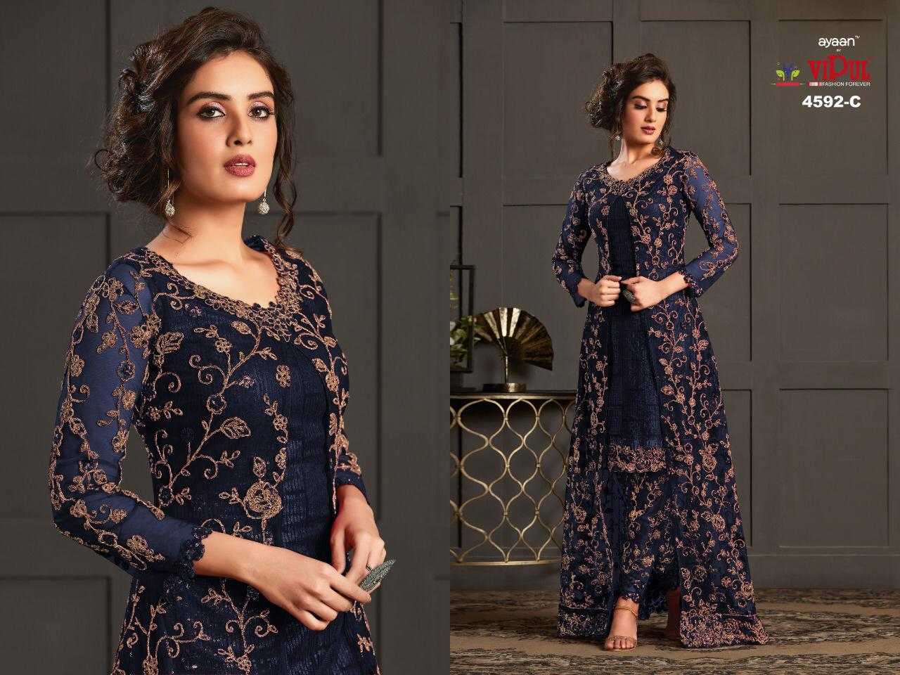 Ynf Net KESH504 4592 Suits & Dresses Wholesale Embroidery Suits Semi Stitched Suits Net Suit Manufacturer