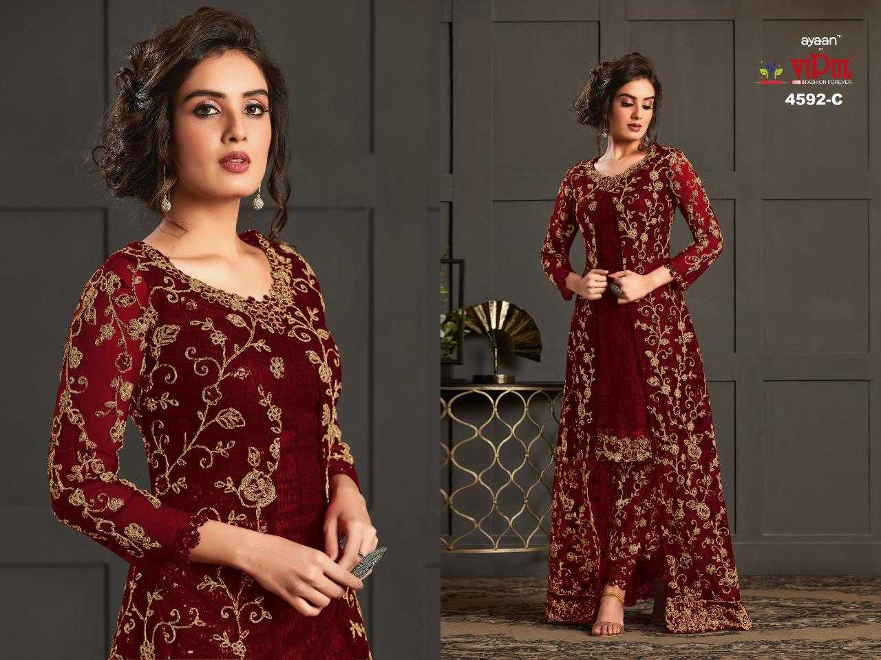 Ynf Net KESH504 4592 Suits & Dresses Wholesale Embroidery Suits Semi Stitched Suits Net Suit Manufacturer