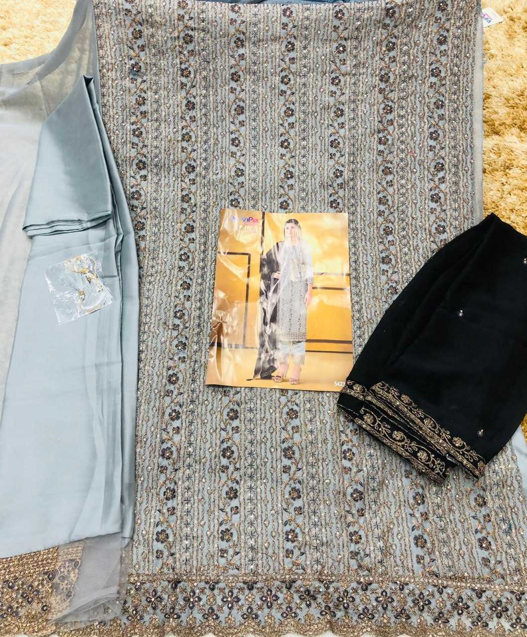 Ynf Net KESH504 5421 Suits & Dresses Wholesale Embroidery Suits Net Suit Semi-Stitched Suits Manufacturer