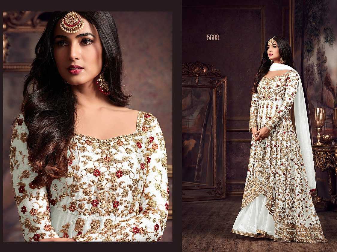 Ynf Net KESH504 5608 Gowns Wholesale Embroidery Gowns Long Gowns Net Gowns Manufacturer