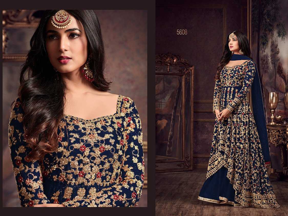 Ynf Net KESH504 5608 Gowns Wholesale Embroidery Gowns Long Gowns Net Gowns Manufacturer
