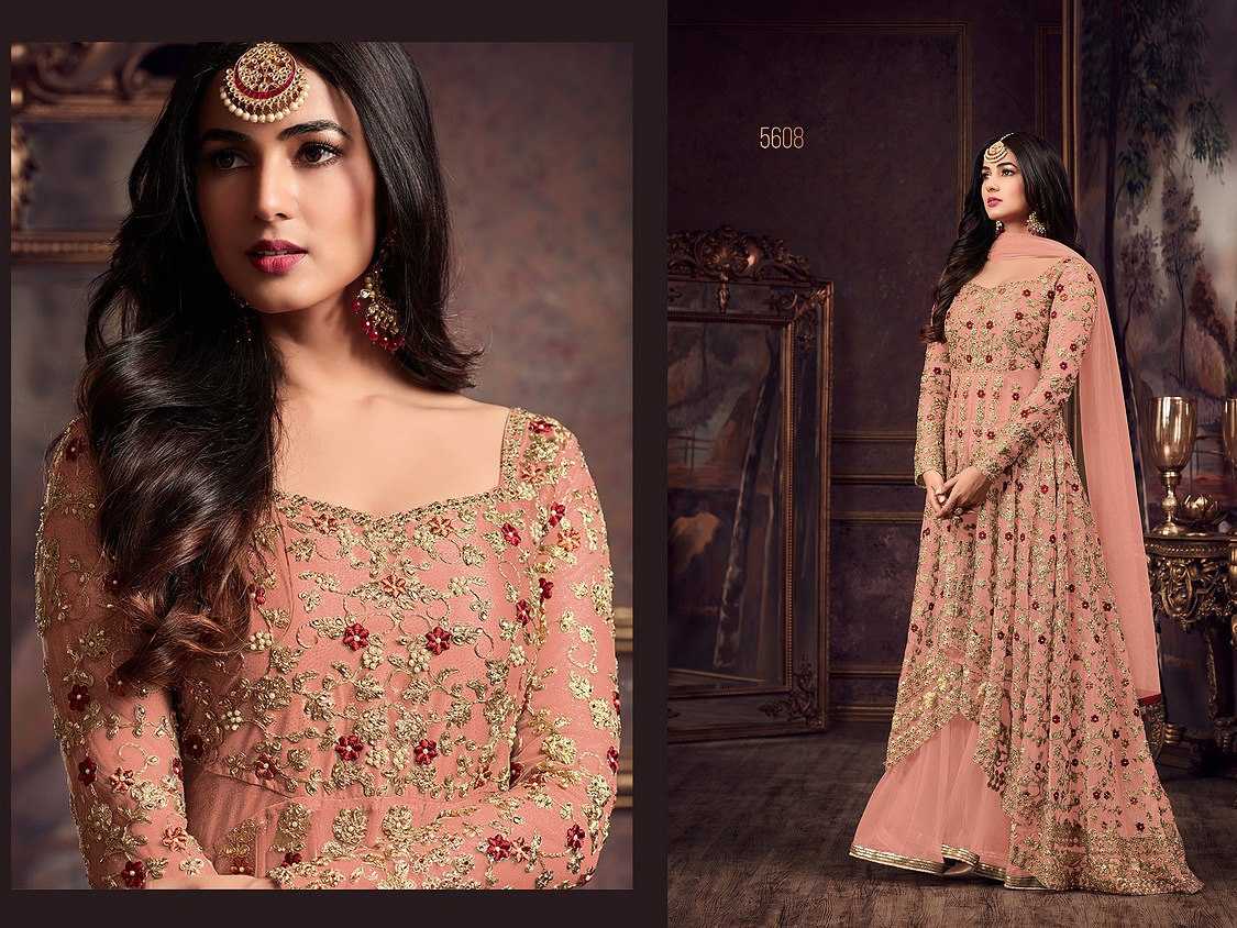 Ynf Net KESH504 5608 Gowns Wholesale Embroidery Gowns Long Gowns Net Gowns Manufacturer