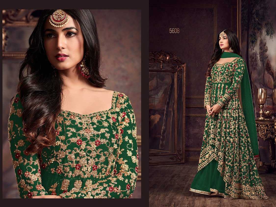 Ynf Net KESH504 5608 Gowns Wholesale Embroidery Gowns Long Gowns Net Gowns Manufacturer