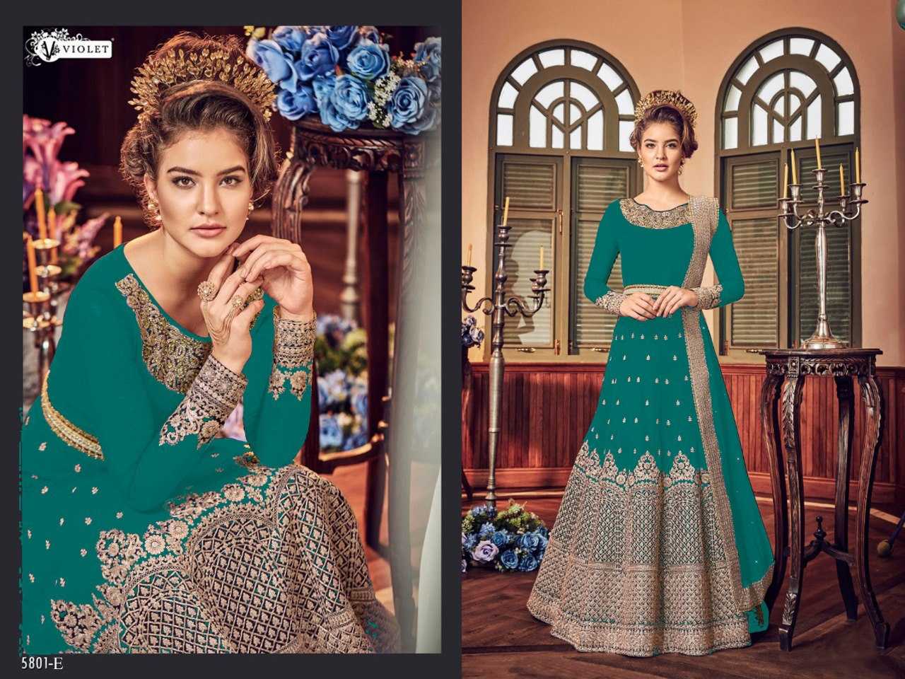 Ynf Net KESH504 5810 Gowns Wedding Collections Festive Collections Wholesale Net Gowns Embroidered Gown Gown With Dupatta Manufacturer