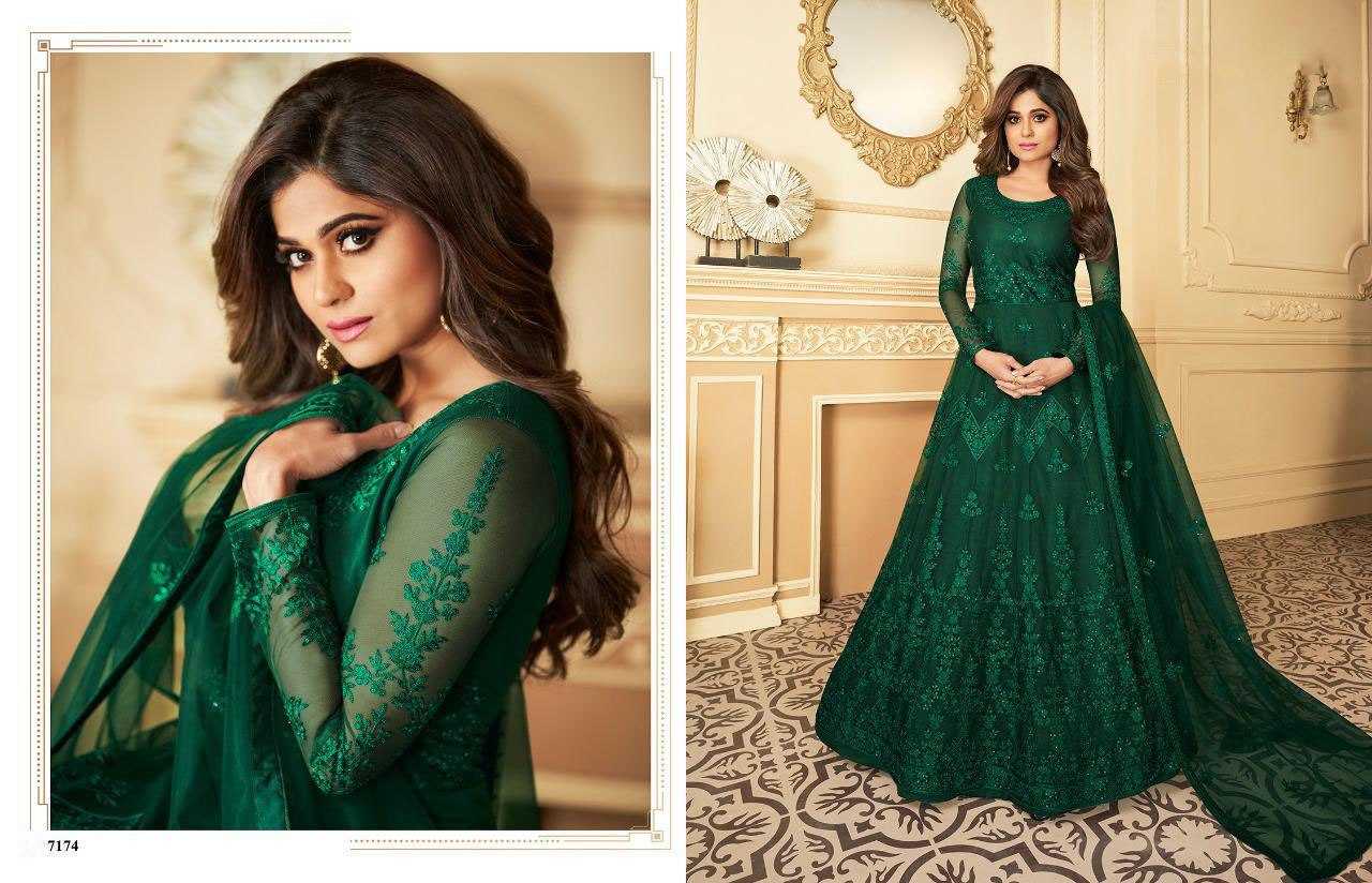 Ynf Net KESH504 7172 Gowns Wedding Collections Bollywood Collections Wholesale Embroidery Gowns Net Gowns Shamita Shetty Manufacturer