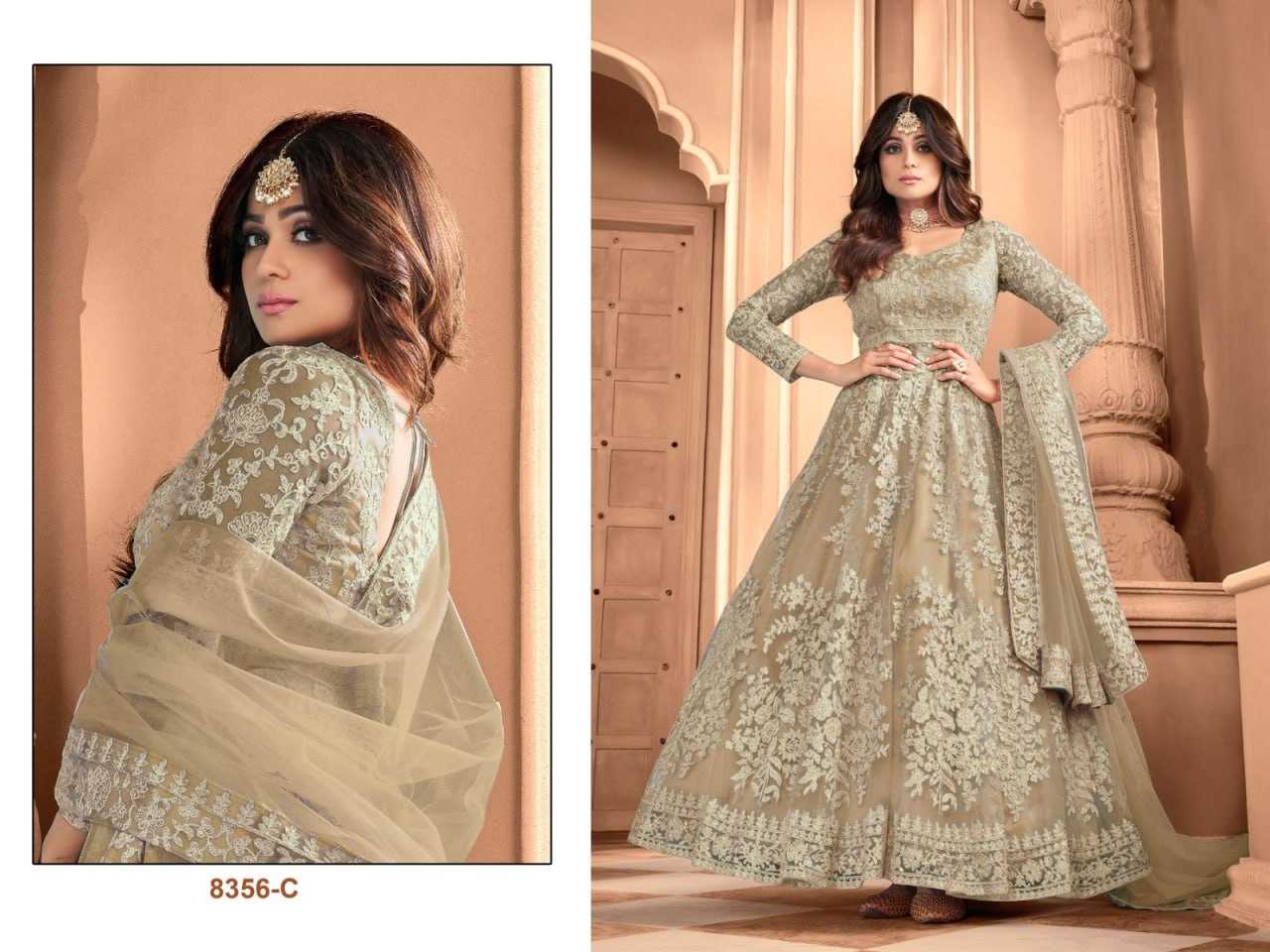 Ynf Net KESH504 8356 Gowns Wedding Collections Bollywood Collections Wholesale Embroidery Gowns Net Gowns Shamita Shetty Manufacturer