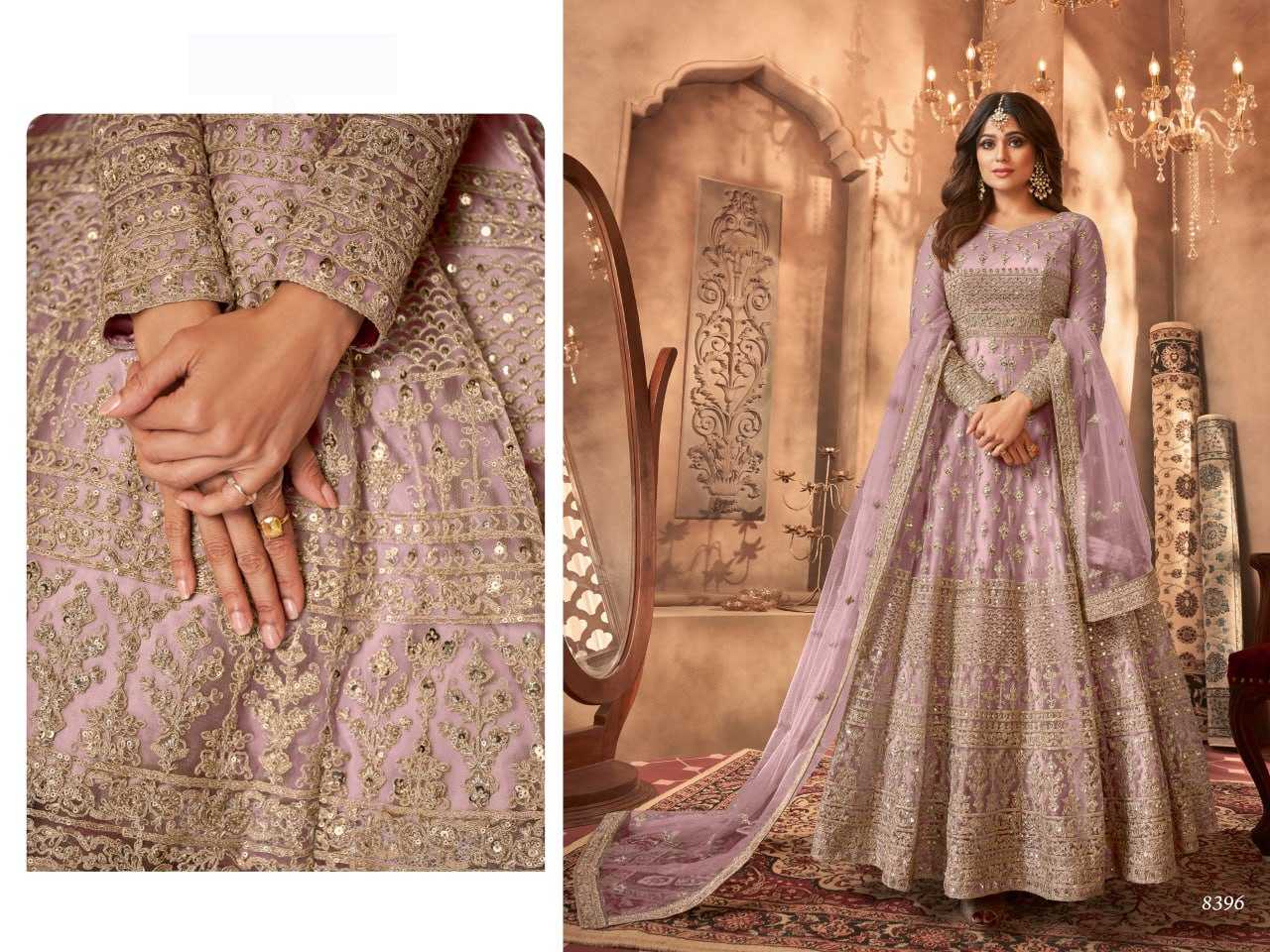 Ynf Net KESH504 8396 Gowns Wedding Collections Bollywood Collections Wholesale Embroidery Gowns Net Gowns Shamita Shetty Manufacturer
