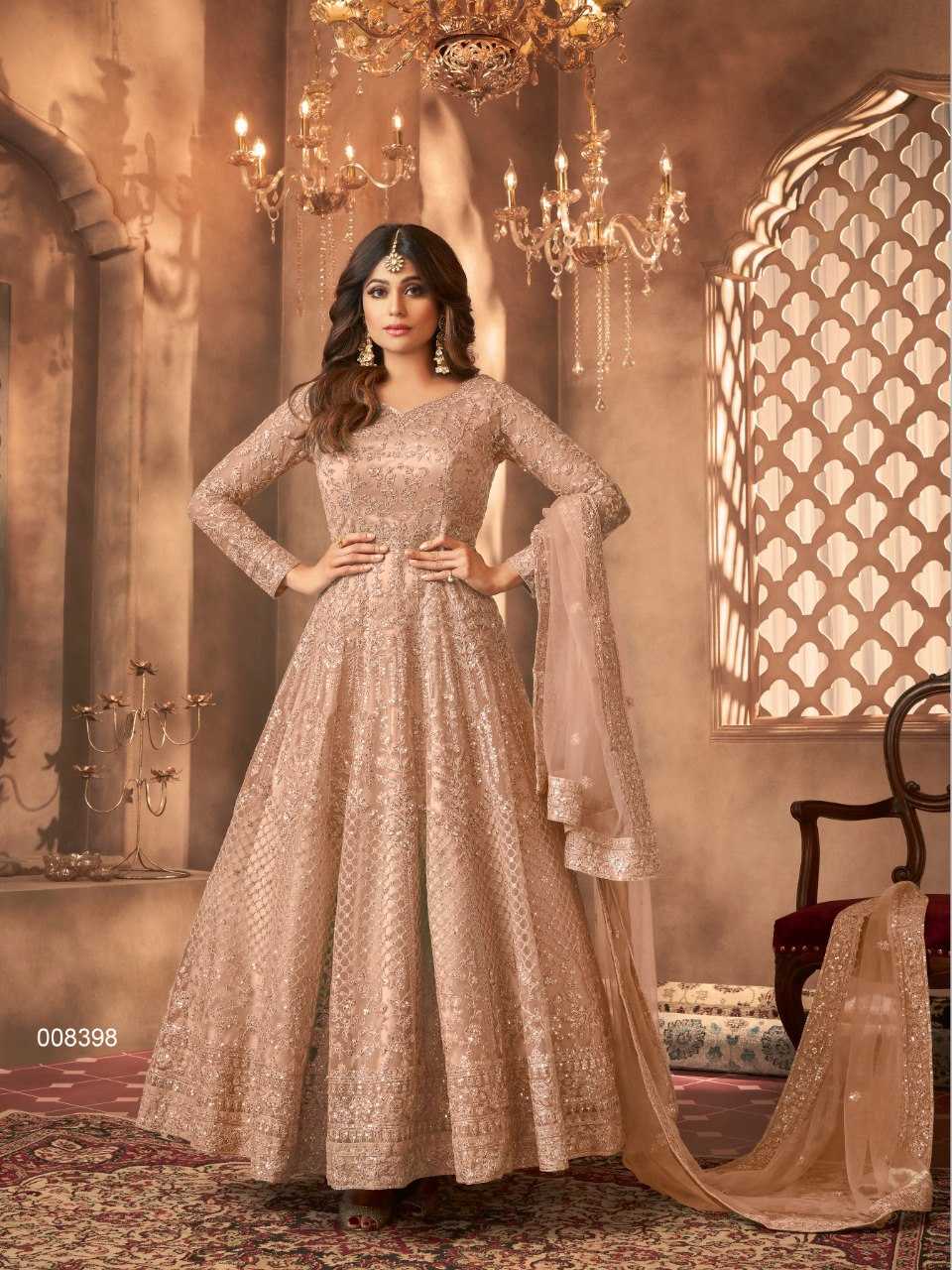 Ynf Net KESH504 8398 Gowns Wedding Collections Bollywood Collections Wholesale Embroidery Gowns Sequin Gowns Shamita Shetty Manufacturer