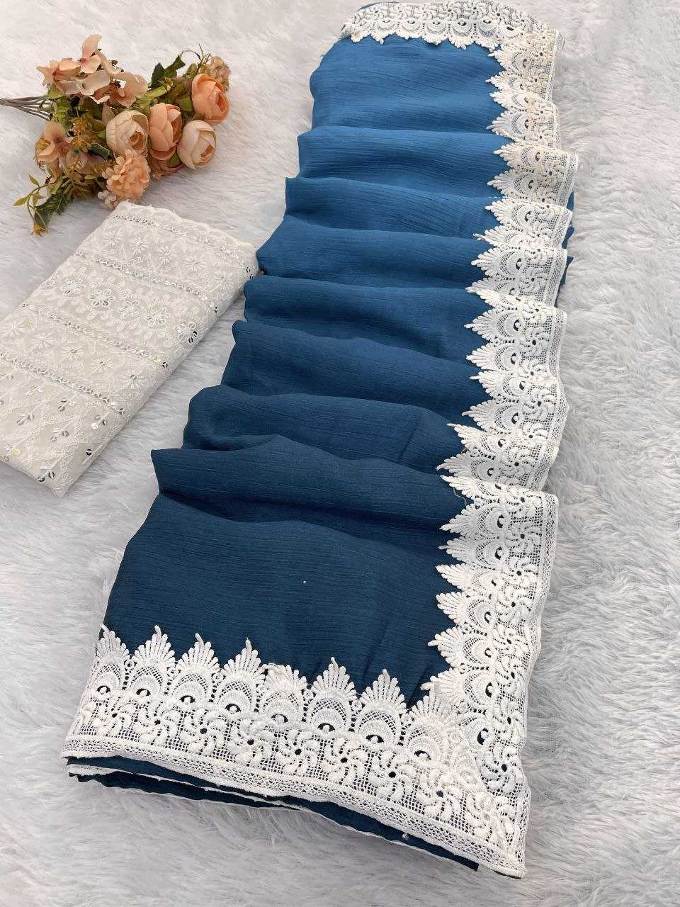 Ynf Nylon RIN216 Damini Sarees Wholesale Party Wear Sarees Fancy Sarees Lace Border Sarees Manufacturer