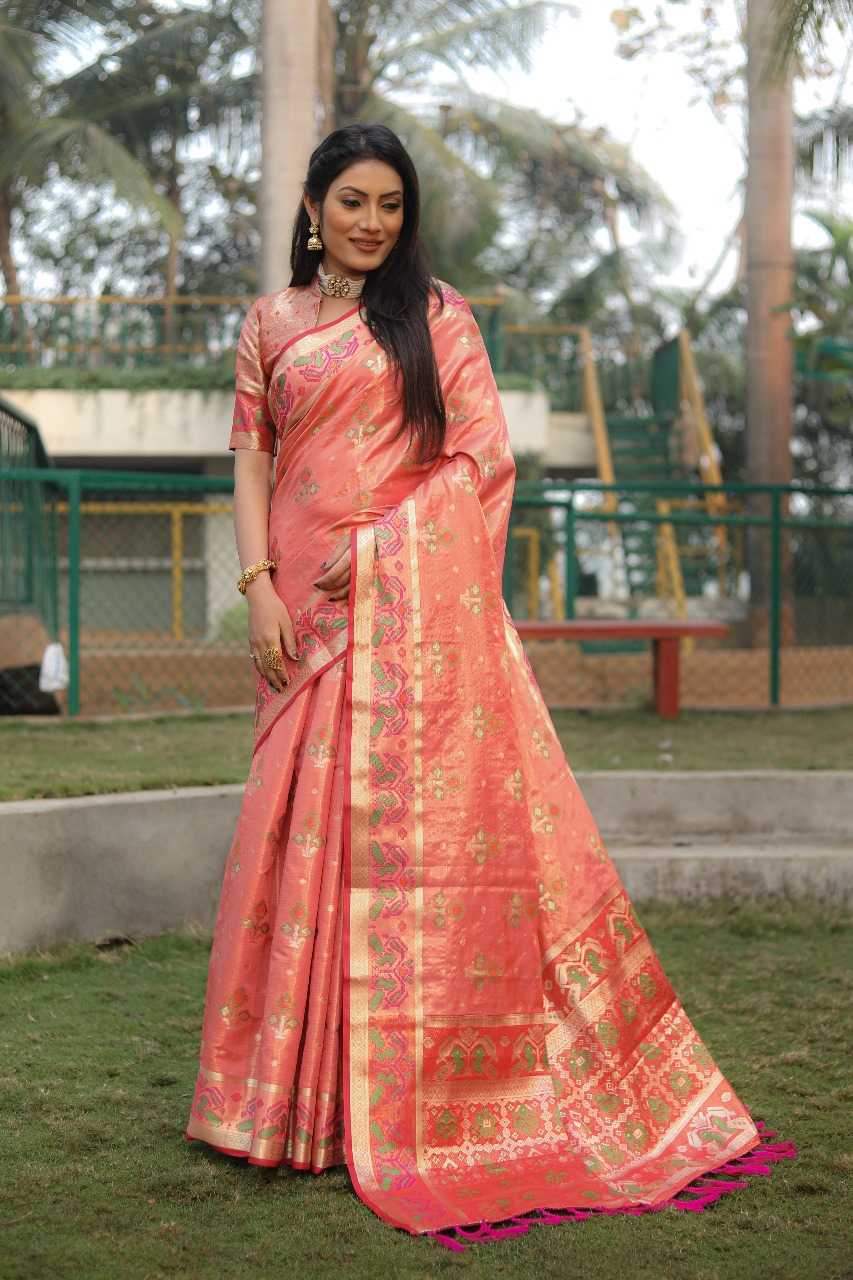 Ynf Organic Silk RIN144 flowy Silk Sarees Wedding Collections Festive Collections Wholesale Patola Sarees Ikkat Silk Sarees Festival Silk Sarees Manufacturer