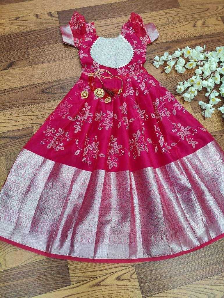 Ynf Organza KESH503 7794 Kids Wear Wholesale Kids Gown Kids Ethnic Gowns Manufacturer