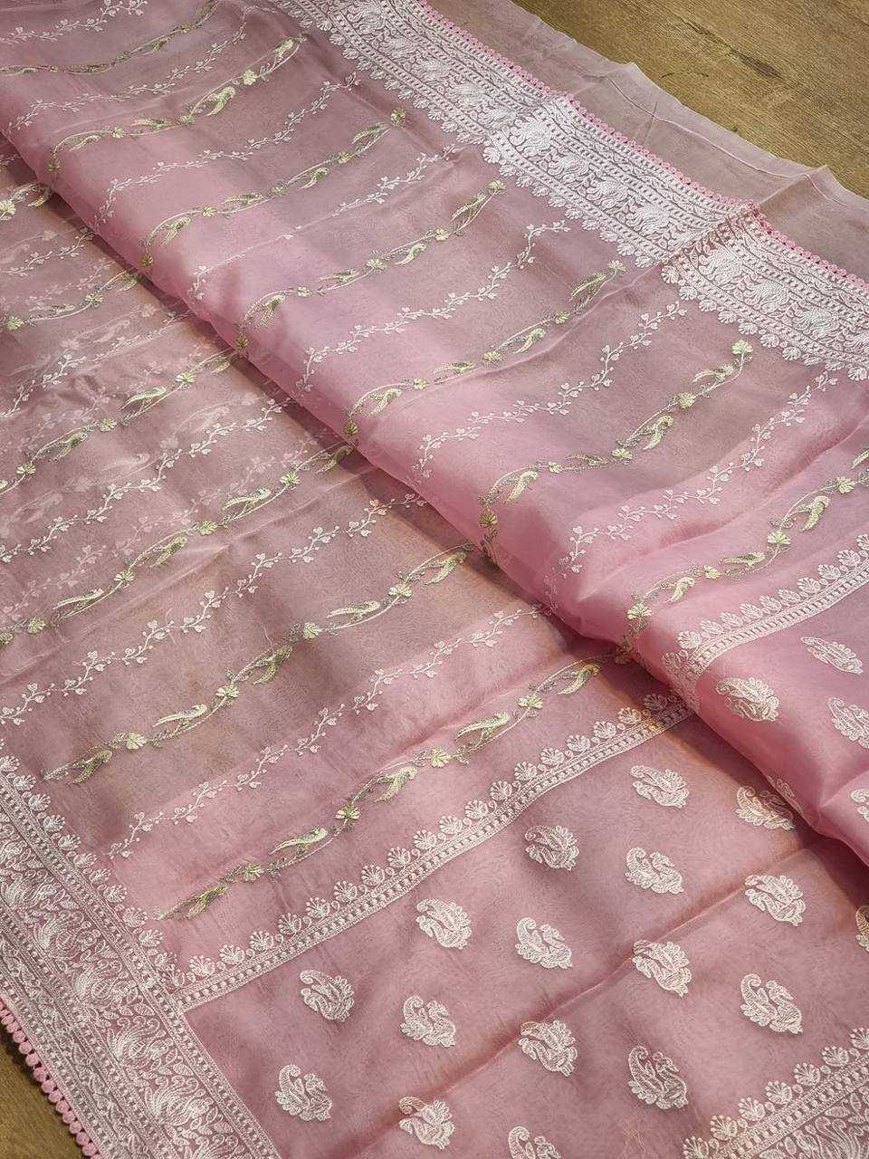 Ynf Organza RIN131 195 Sarees Wholesale Organza Sarees Fancy Sarees Embroidered Sarees Manufacturer