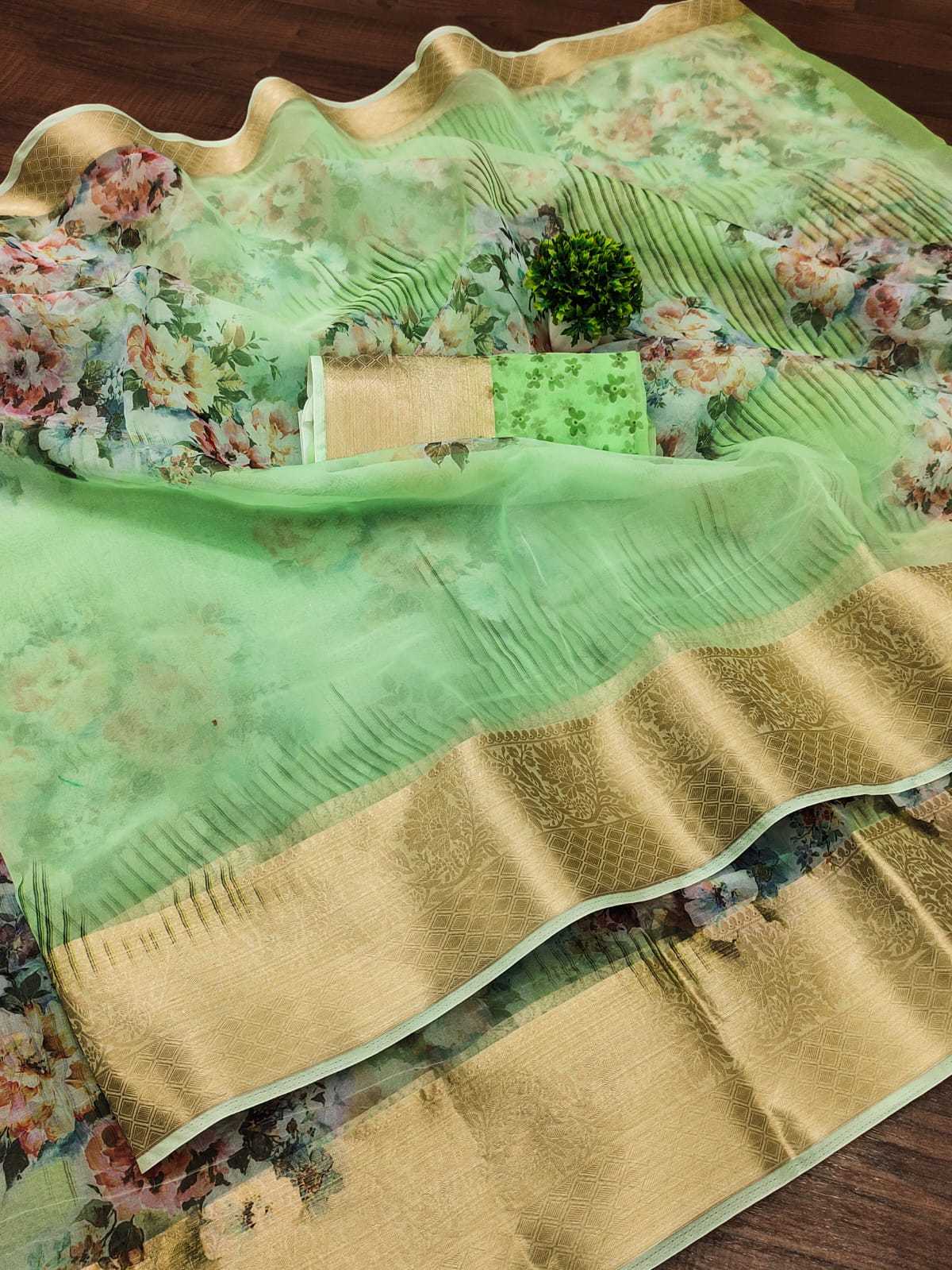 Ynf Organza RIN203 Natural Colours Sarees Wedding Collections Festive Collections Wholesale Designer Sarees Organza Sarees Traditional Sarees Manufacturer