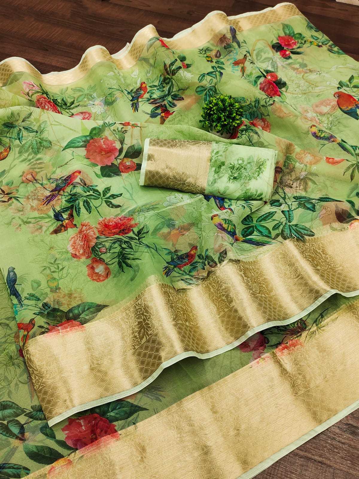 Ynf Organza RIN203 Natural Colours Sarees Wedding Collections Festive Collections Wholesale Designer Sarees Organza Sarees Traditional Sarees Manufacturer
