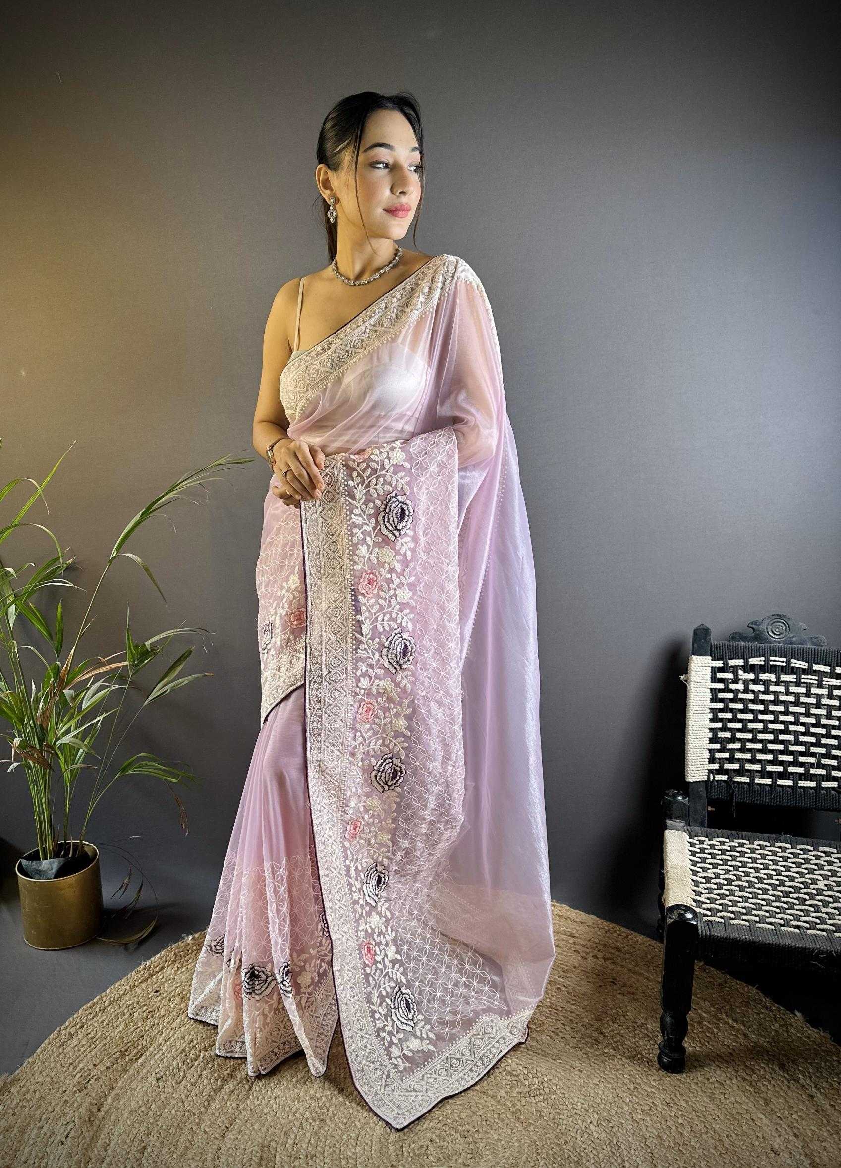 Ynf Organza RIN211 Mohini-Vol-13 Sarees Wholesale Fancy Sarees Embroidered Sarees Viscose Saree Manufacturer