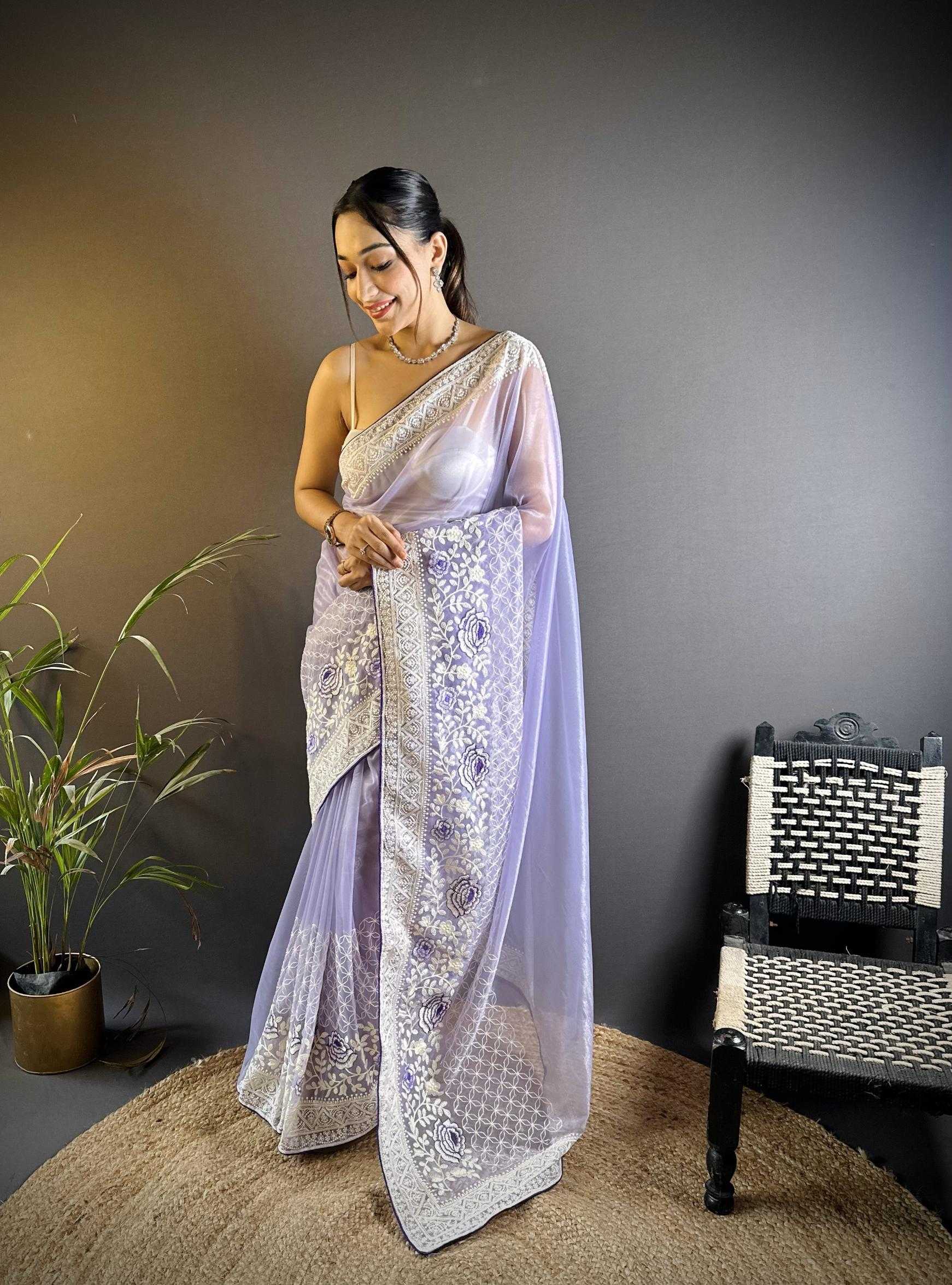 Ynf Organza RIN211 Mohini-Vol-13 Sarees Wholesale Fancy Sarees Embroidered Sarees Viscose Saree Manufacturer