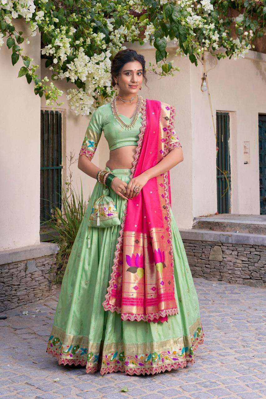 Ynf Paithani Silk KESH134 SRIVIDYA Lehengas Wholesale Traditional Lehenga Silk Lehenga Paithani Lehenga Manufacturer