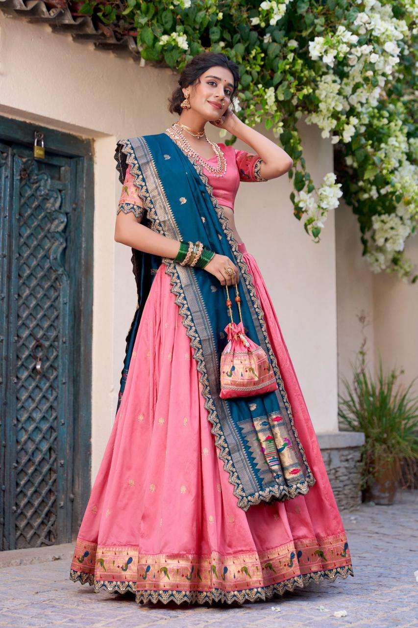 Ynf Paithani Silk KESH134 SRIVIDYA Lehengas Wholesale Traditional Lehenga Silk Lehenga Paithani Lehenga Manufacturer