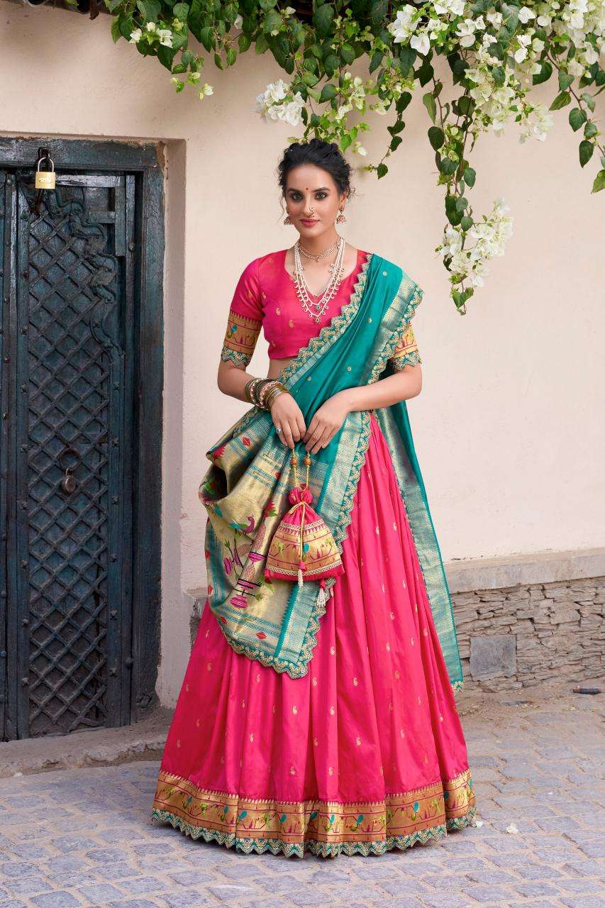 Ynf Paithani Silk KESH134 SRIVIDYA Lehengas Wholesale Traditional Lehenga Silk Lehenga Paithani Lehenga Manufacturer
