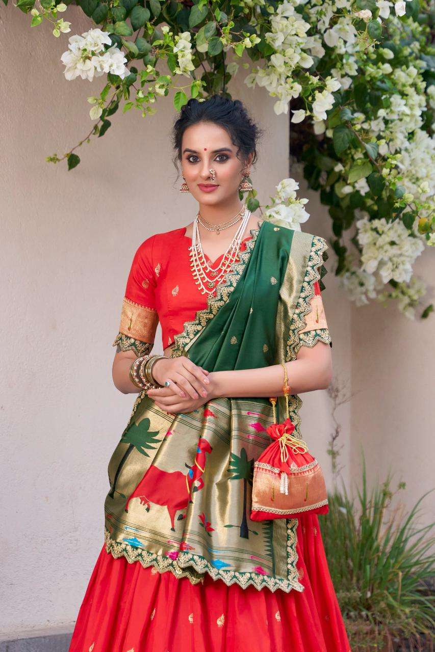 Ynf Paithani Silk KESH134 SRIVIDYA Lehengas Wholesale Traditional Lehenga Silk Lehenga Paithani Lehenga Manufacturer