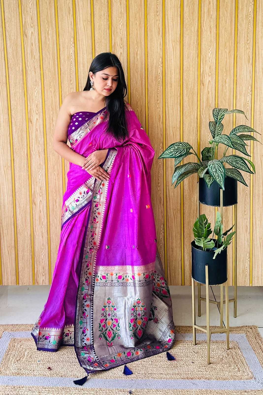 Ynf Paithani Silk RIN183 SHABRI Silk Sarees Wedding Collections Wholesale Paithani Sarees Soft Silk Sarees Designer Silk Sarees Manufacturer