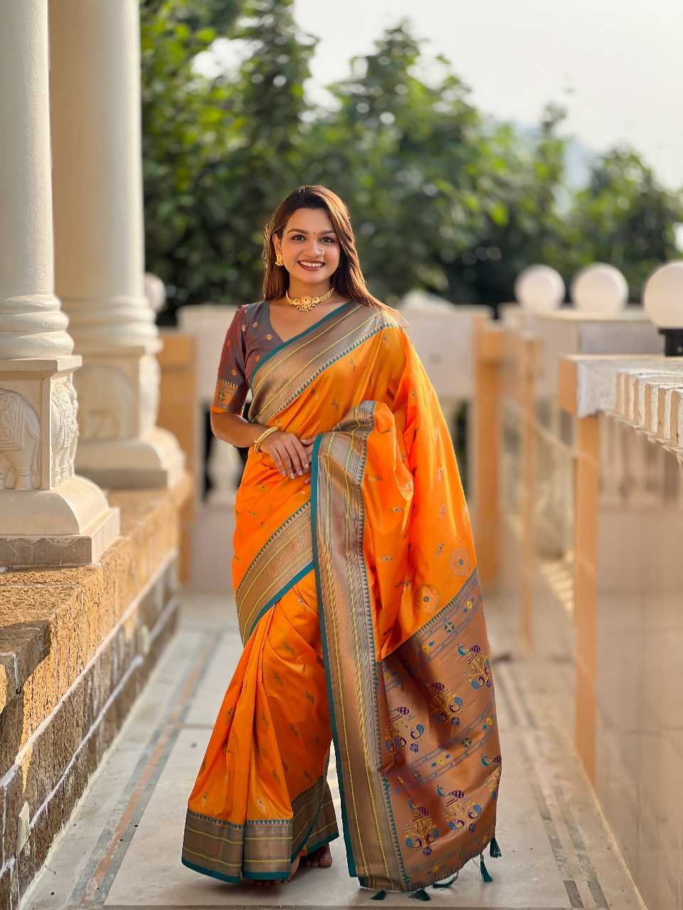 Ynf Paithani Silk RIN197 2983 Sarees Wholesale Designer Sarees Bridal Sarees Silk Sarees Manufacturer