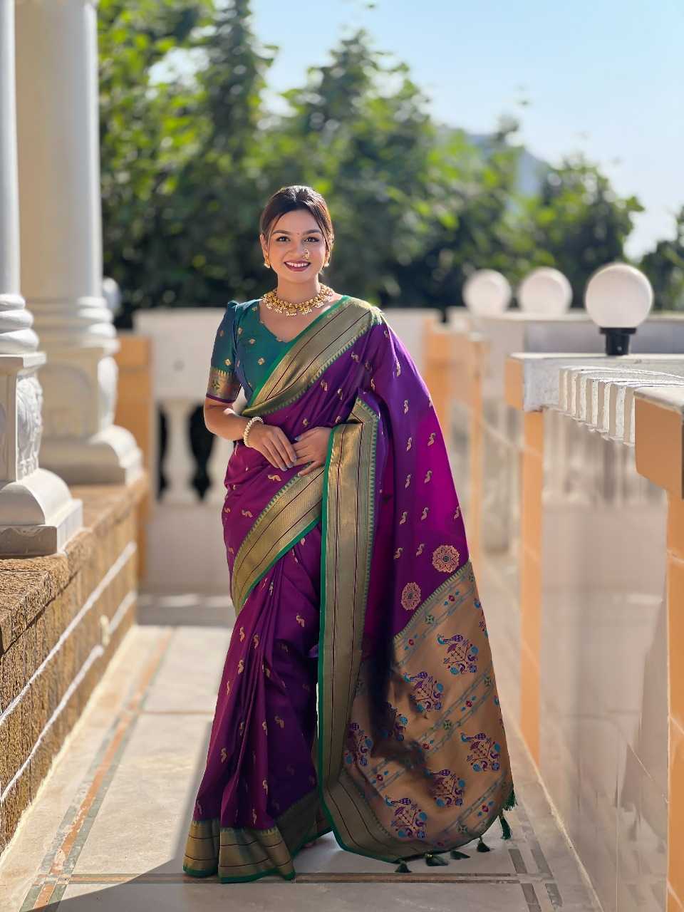 Ynf Paithani Silk RIN197 2983 Sarees Wholesale Designer Sarees Bridal Sarees Silk Sarees Manufacturer