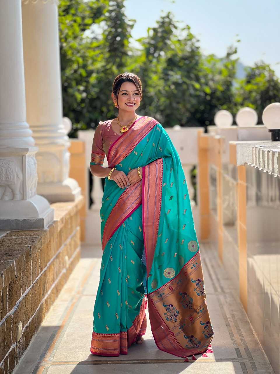 Ynf Paithani Silk RIN197 2983 Sarees Wholesale Designer Sarees Bridal Sarees Silk Sarees Manufacturer