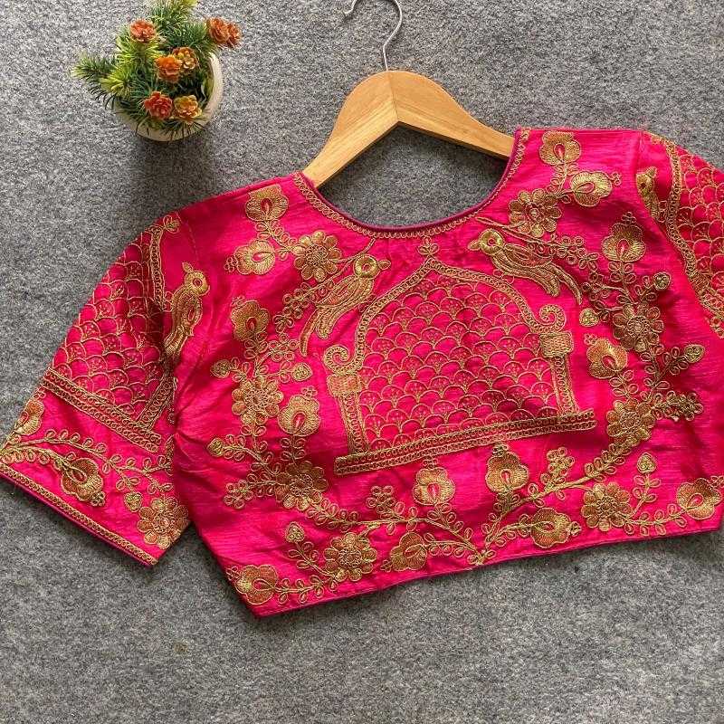 Ynf Phantom Silk KESH426 ZP-BARBIE WEDDING Readymade Blouses Wholesale Sequence Embroidery Blouse Designer Blouse Silk Blouse Manufacturer