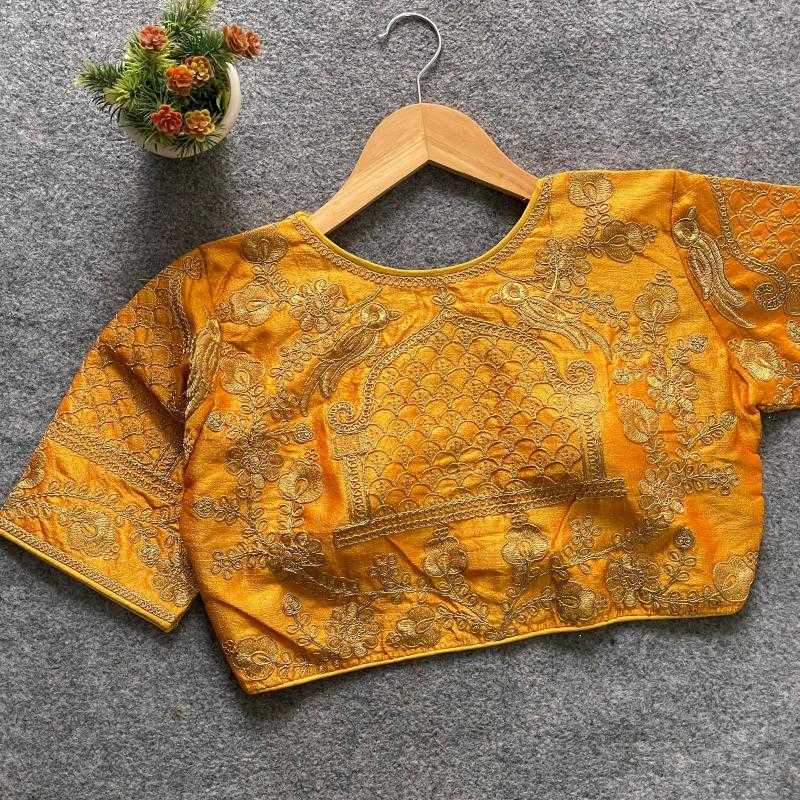 Ynf Phantom Silk KESH426 ZP-BARBIE WEDDING Readymade Blouses Wholesale Sequence Embroidery Blouse Designer Blouse Silk Blouse Manufacturer