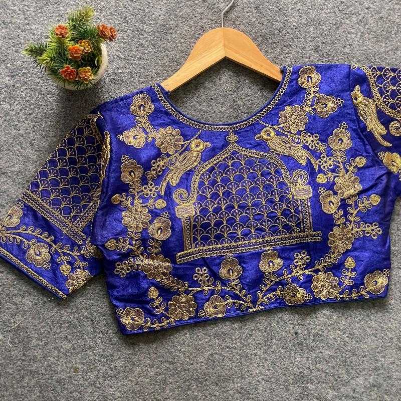 Ynf Phantom Silk KESH426 ZP-BARBIE WEDDING Readymade Blouses Wholesale Sequence Embroidery Blouse Designer Blouse Silk Blouse Manufacturer