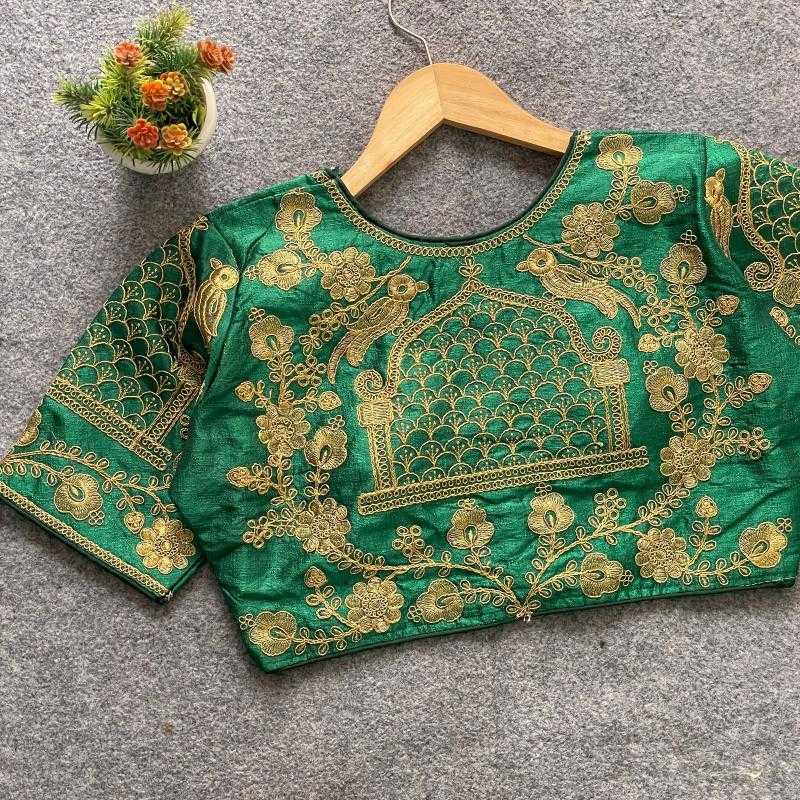Ynf Phantom Silk KESH426 ZP-BARBIE WEDDING Readymade Blouses Wholesale Sequence Embroidery Blouse Designer Blouse Silk Blouse Manufacturer