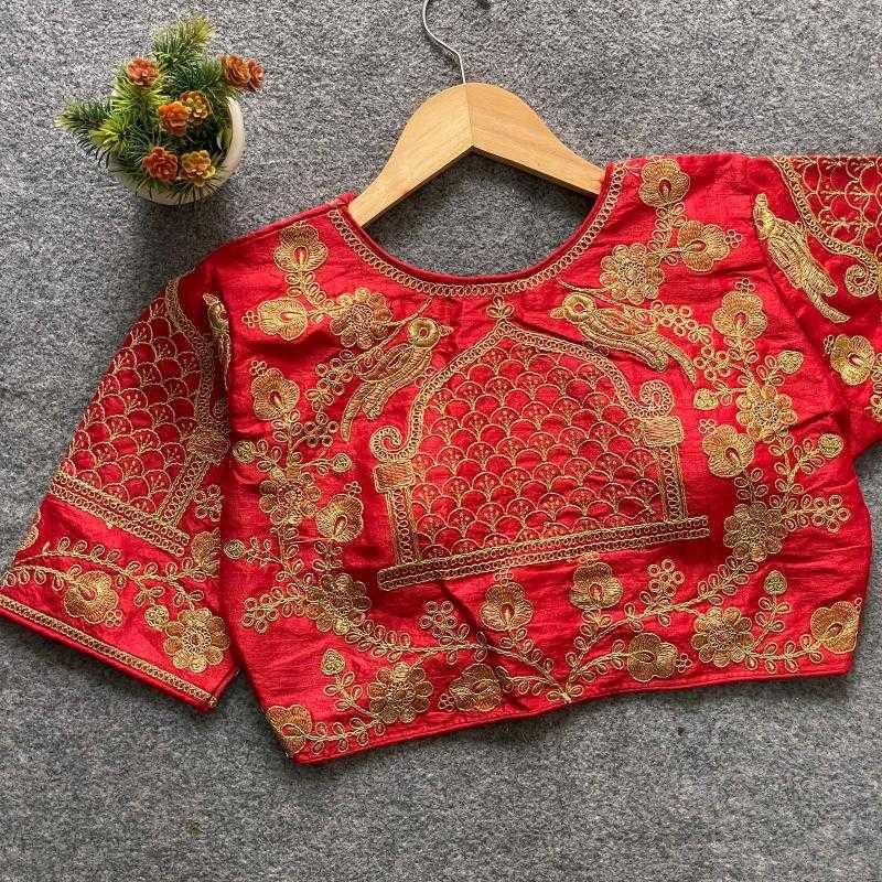 Ynf Phantom Silk KESH426 ZP-BARBIE WEDDING Readymade Blouses Wholesale Sequence Embroidery Blouse Designer Blouse Silk Blouse Manufacturer