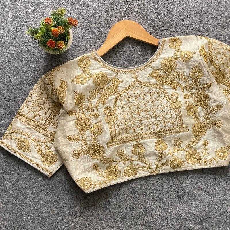 Ynf Phantom Silk KESH426 ZP-BARBIE WEDDING Readymade Blouses Wholesale Sequence Embroidery Blouse Designer Blouse Silk Blouse Manufacturer